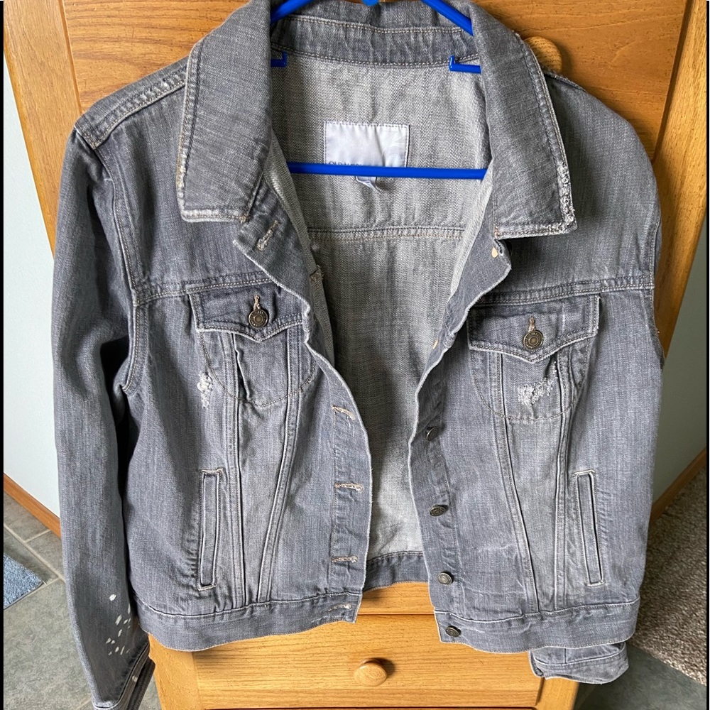 Old Navy Distressed Jean Jacket